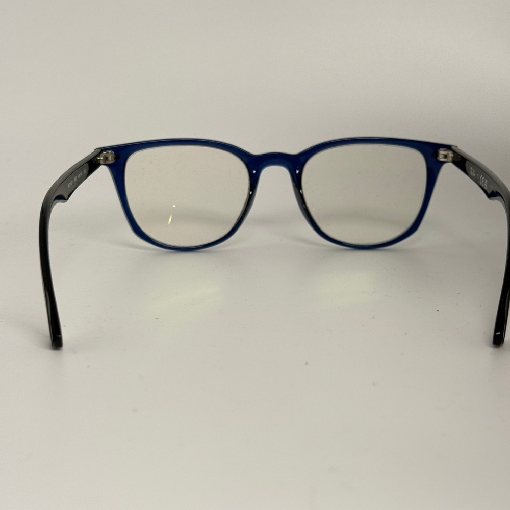 Ray-Ban RB 1601 3865 Blue Black Square Eyeglasses Frames 48-18-130 Kids Boy - Picture 3 of 7